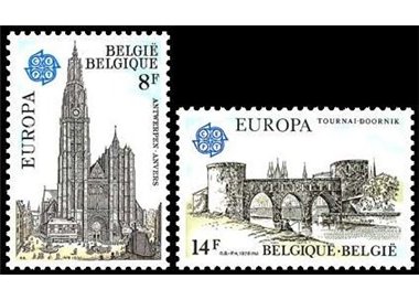 BELGIUM 1978 Europe 2v MNH**