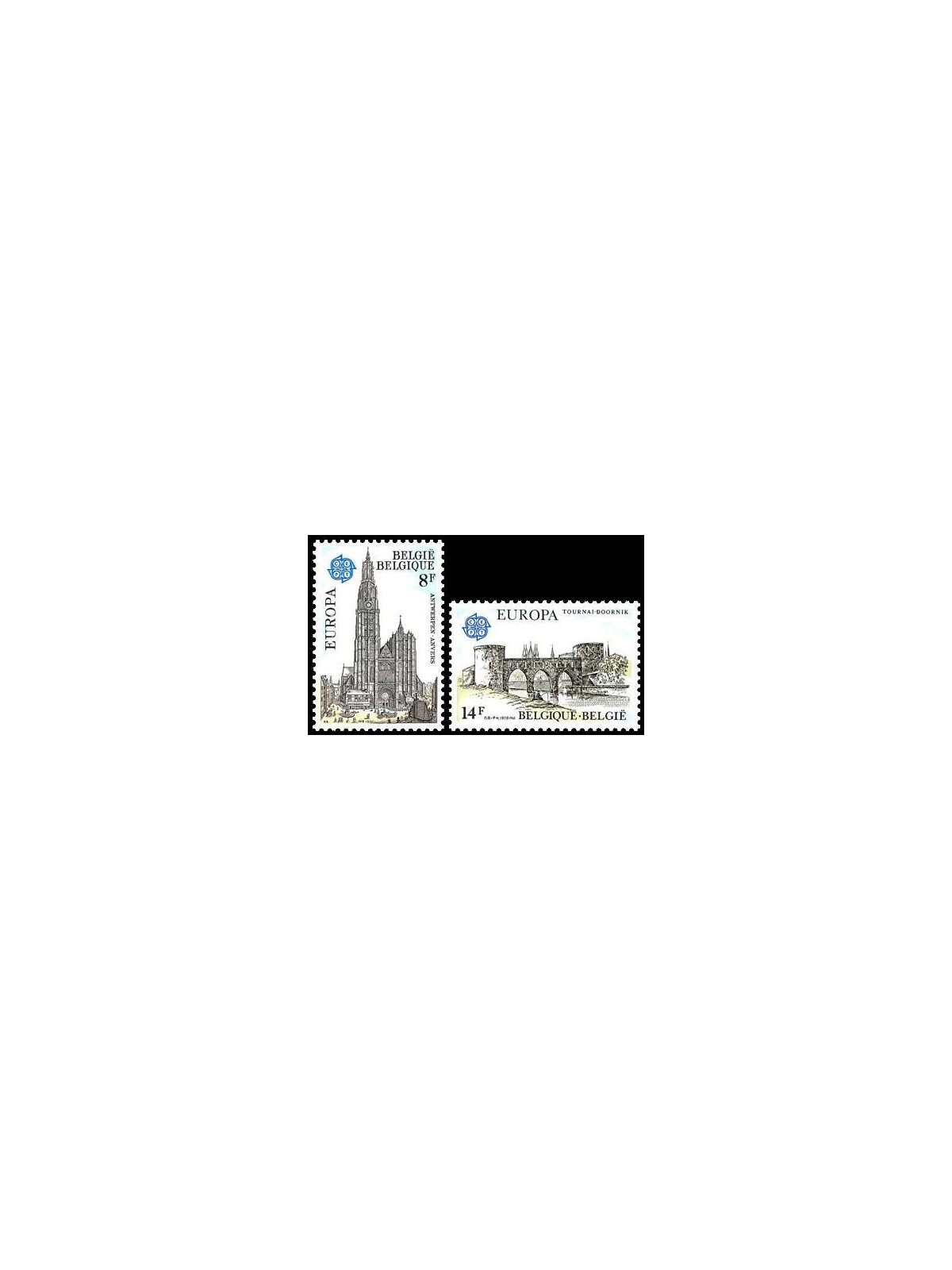 BELGIUM 1978 Europe 2v MNH**
