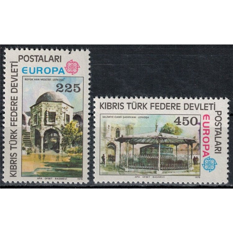 TURKISH CYPRUS 1978 Europe 2v MNH**
