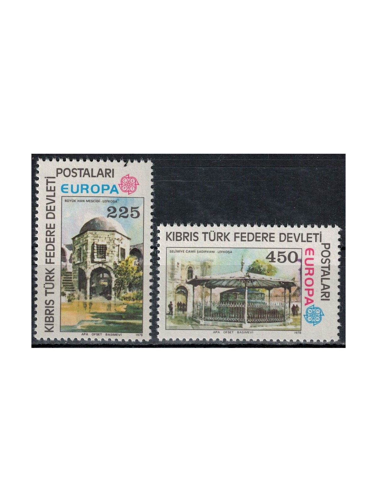 TURKISH CYPRUS 1978 Europe 2v MNH**