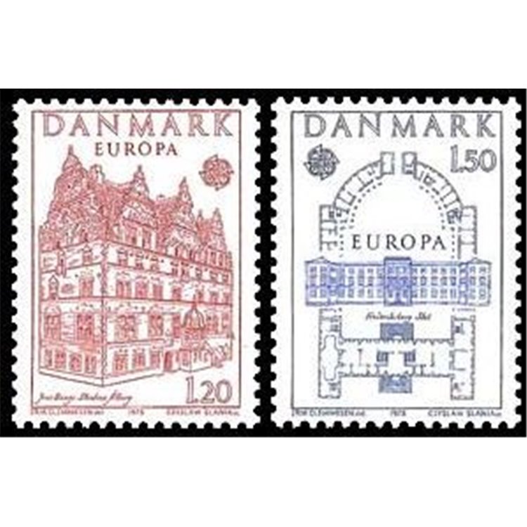 DENMARK 1978 Europe 2v MNH**