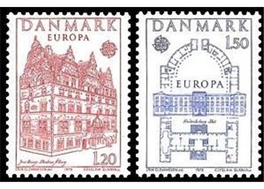 DANIMARCA 1978 Europa 2v MNH**