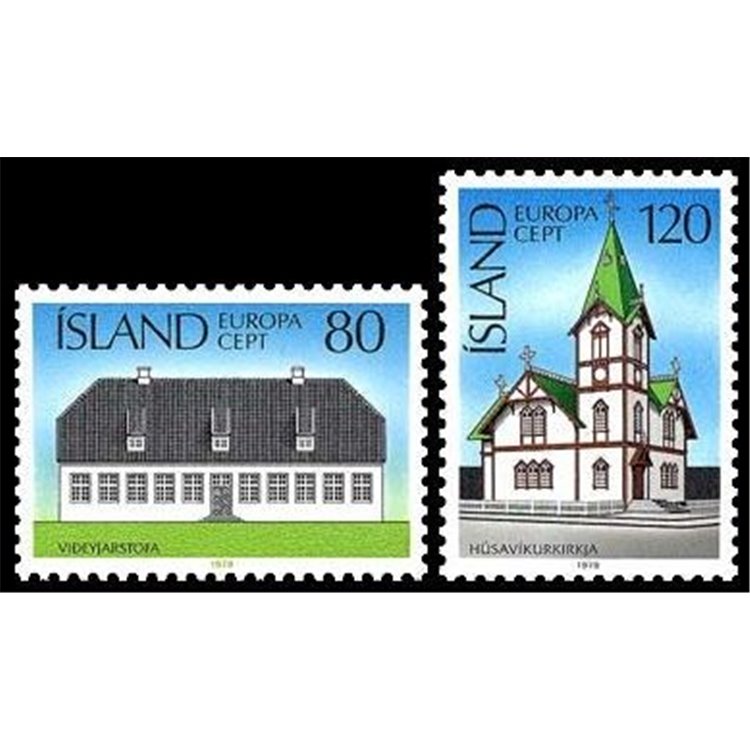 ICELAND 1978 Europe 2v MNH**