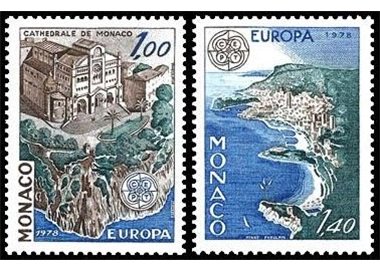 MONACO 1978 Europa 2v MNH**