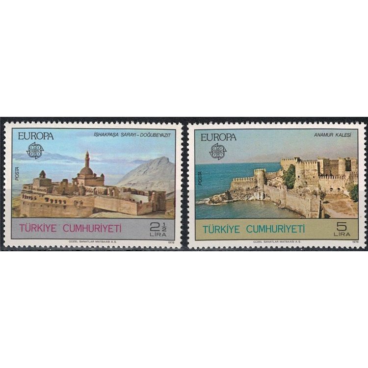 Türkiye 1978 Europe 2v MNH**