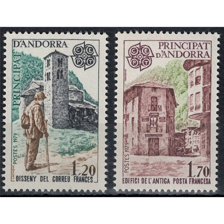 FRENCH ANDORRA 1979 Europe 2v MNH**