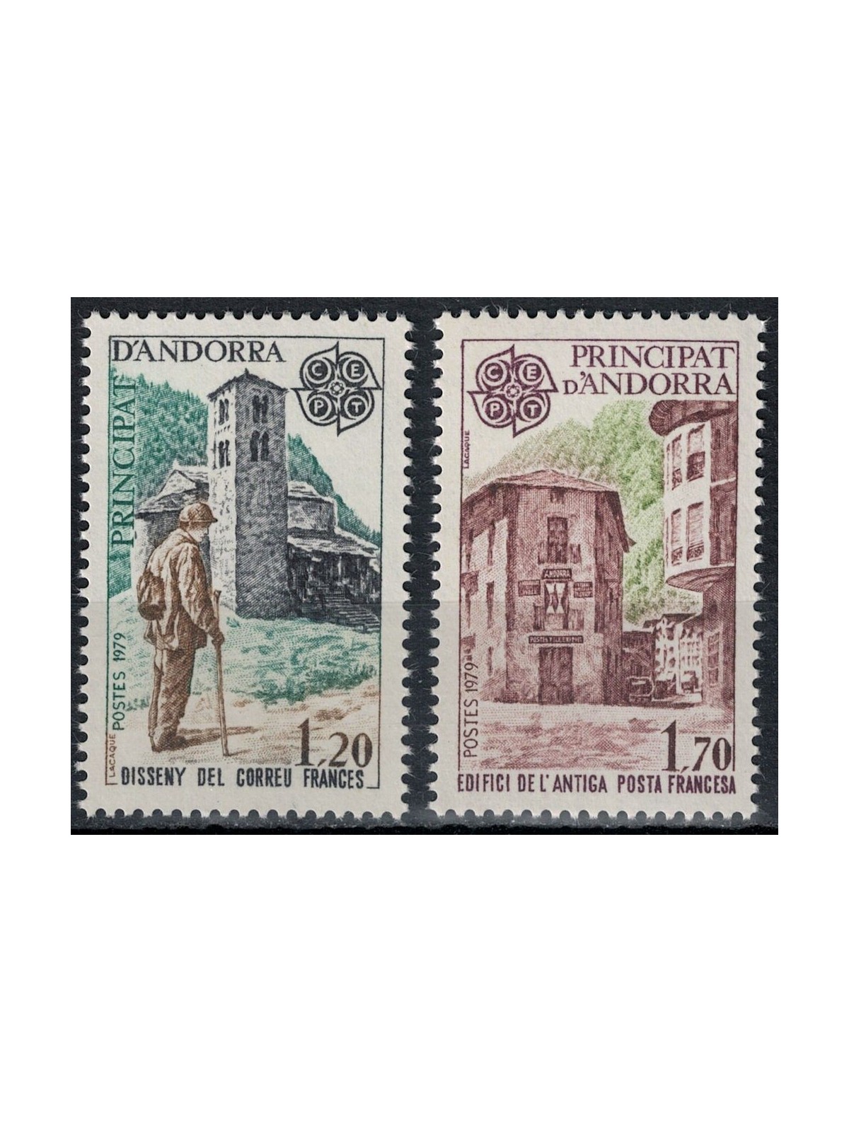 FRENCH ANDORRA 1979 Europe 2v MNH**