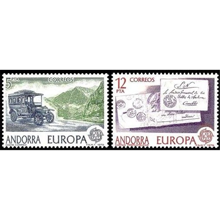 ANDORRA SPANISH 1979 Europe 2v MNH**