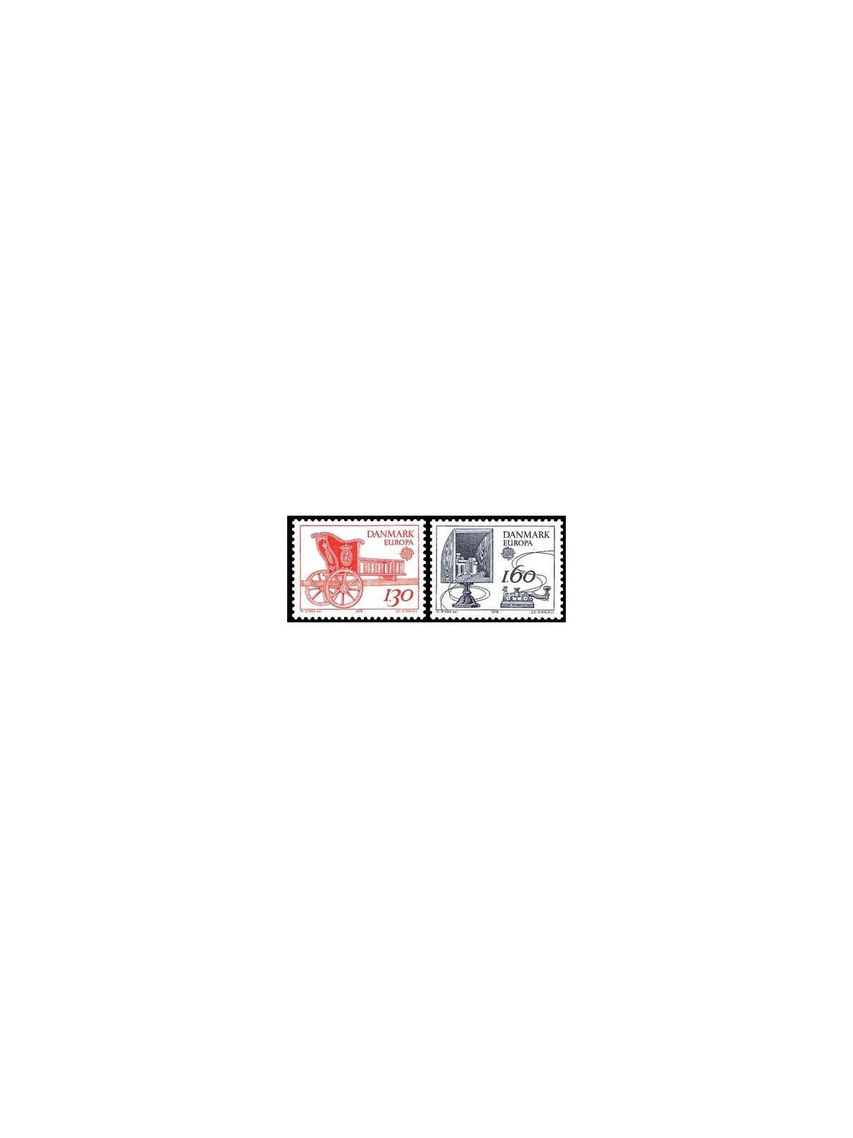 DENMARK 1979 Europe 2v MNH**