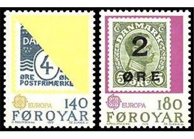 FAROE ISLANDS 1979 Europe 2v MNH**