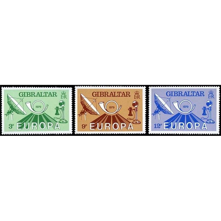 GIBRALTAR 1979 Europe 3v MNH**