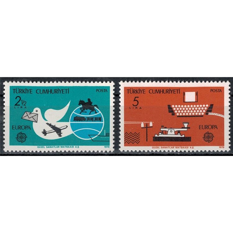 Türkiye 1979 Europe 3v MNH**