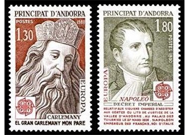 ANDORRA FRANCESE 1980 Europa 2v MNH**