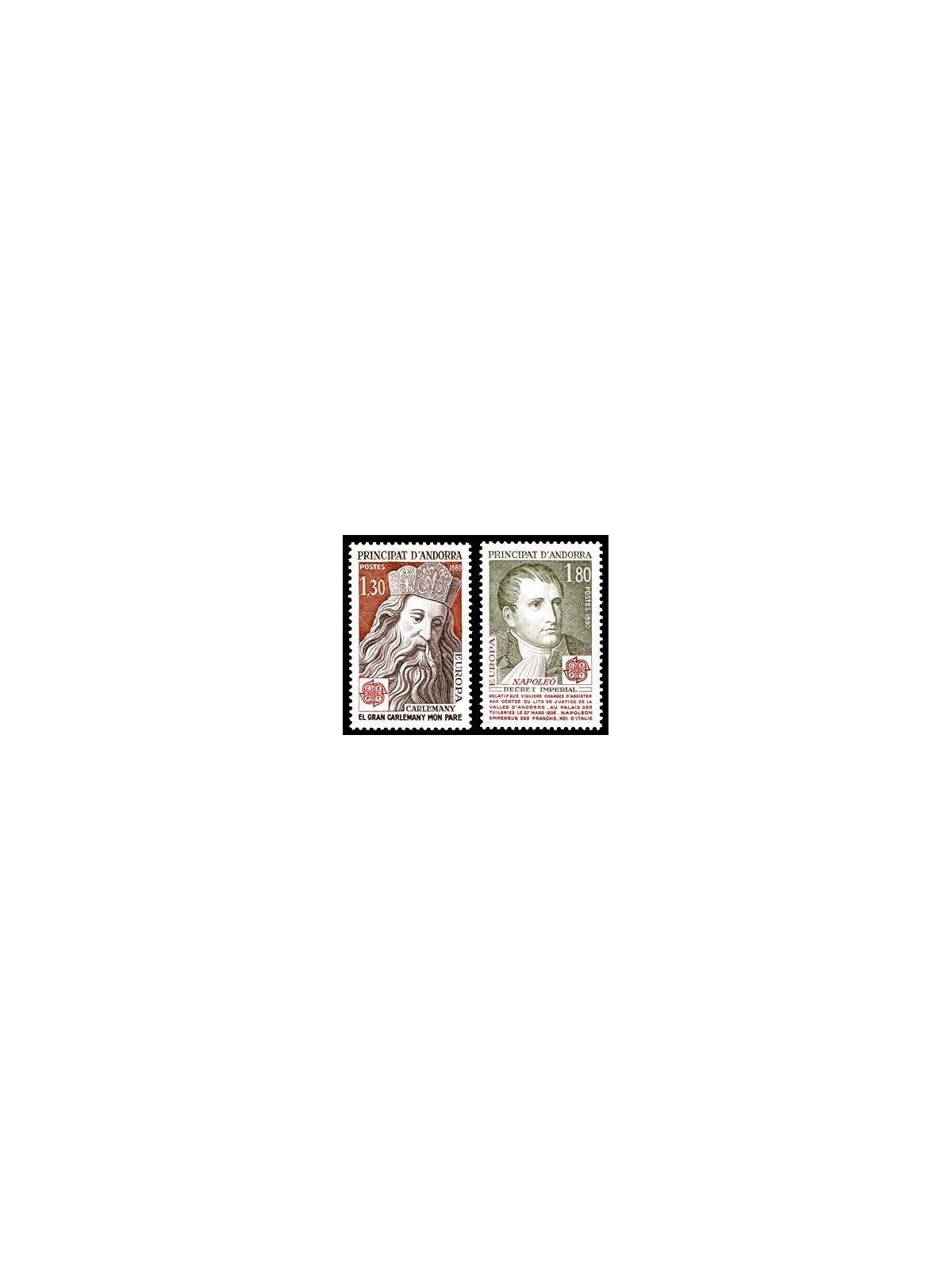 FRENCH ANDORRA 1980 Europe 2v MNH**