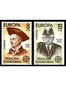 ANDORRA SPANISH 1980 Europe 2v MNH**