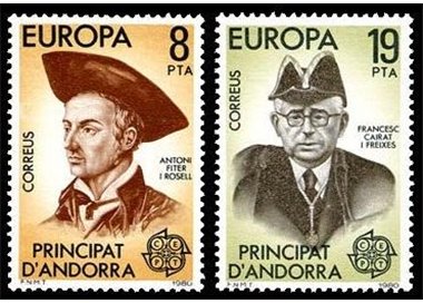 ANDORRA SPANISH 1980 Europe 2v MNH**