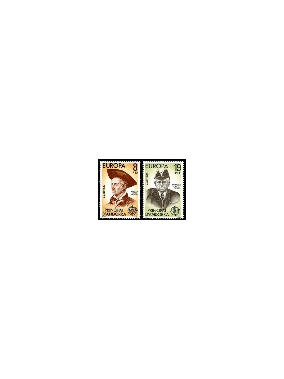 ANDORRA SPANISH 1980 Europe 2v MNH**