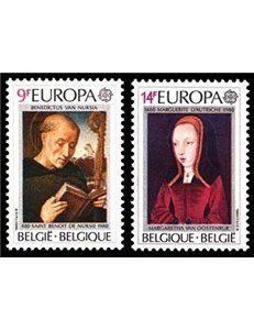 BELGIO 1980 Europa 2v MNH**