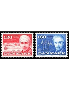 DENMARK 1980 Europe 2v MNH**