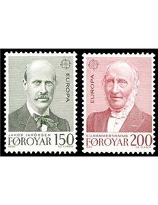 FAROE ISLANDS 1980 Europe 2v MNH**
