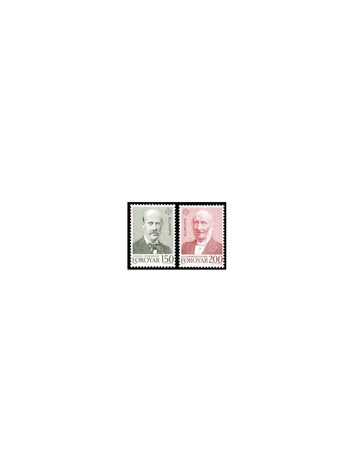 FAEROER 1980 Europa 2v MNH**