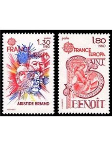 FRANCE 1980 Europe 2v MNH**