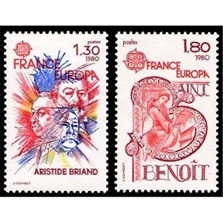 FRANCIA 1980 Europa 2v MNH**