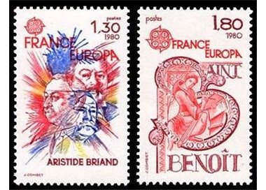 FRANCE 1980 Europe 2v MNH**