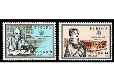 GRECIA 1980 Europa 2v MNH**