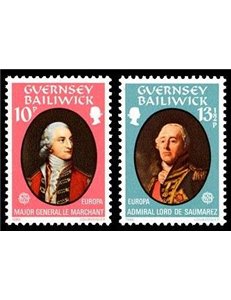 GUERNSEY 1980 Europe 2v MNH**