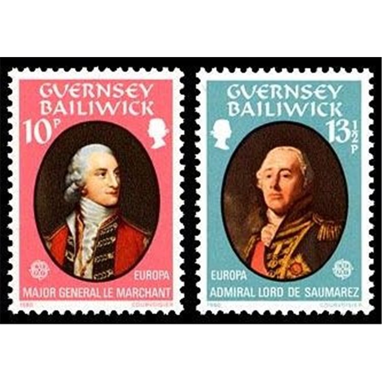 GUERNSEY 1980 Europa 2v MNH**