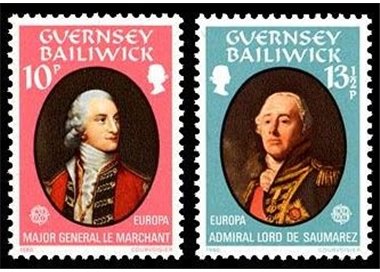 GUERNSEY 1980 Europe 2v MNH**