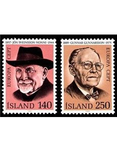 ISLANDA 1980 Europa 2v MNH**