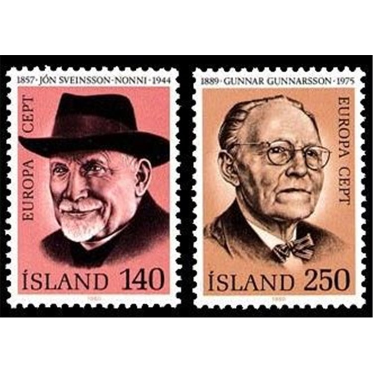 ISLANDA 1980 Europa 2v MNH**