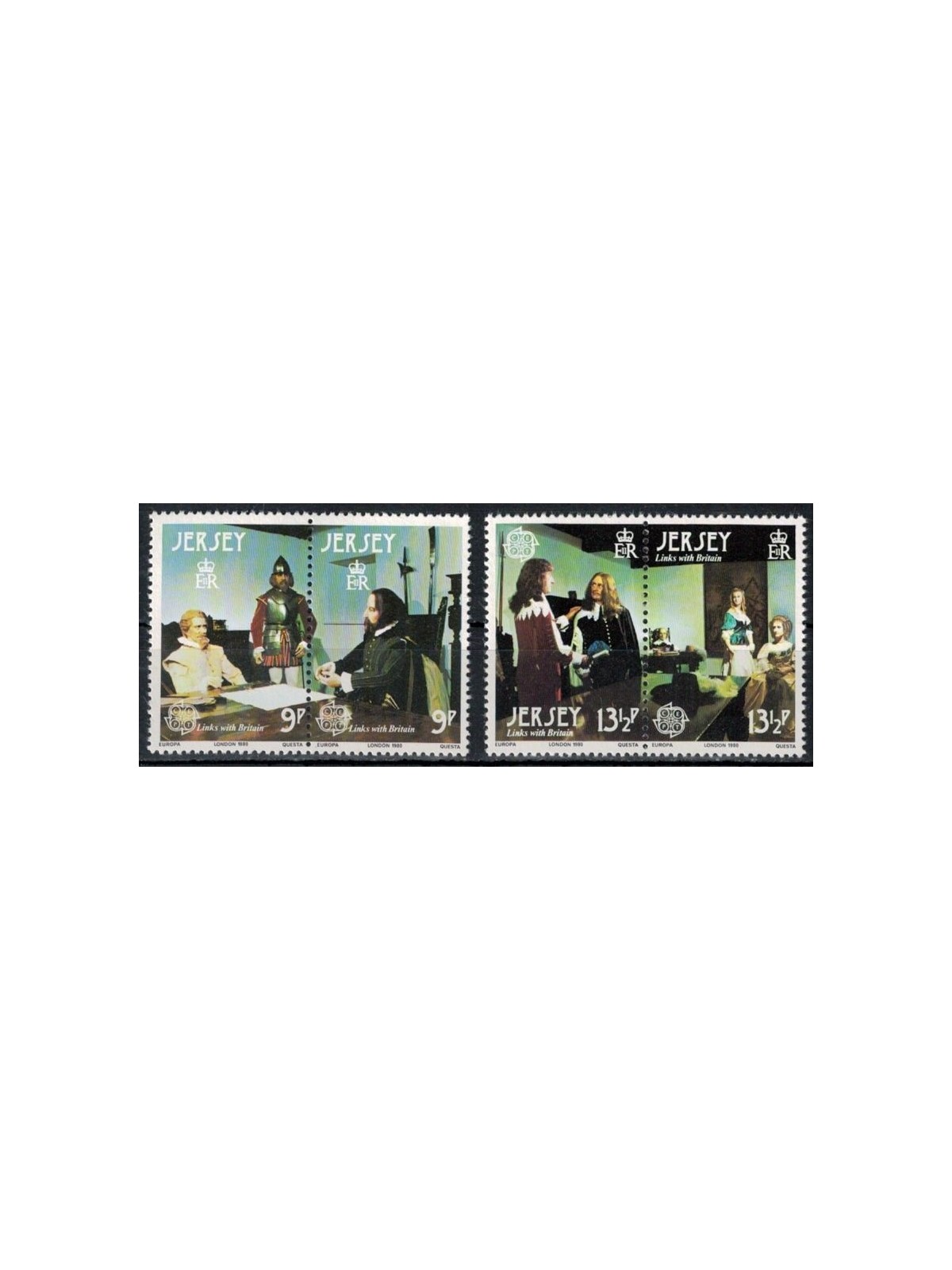 JERSEY 1980 Europe 4v MNH**