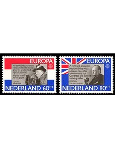 NETHERLANDS 1980 Europe 2v MNH**