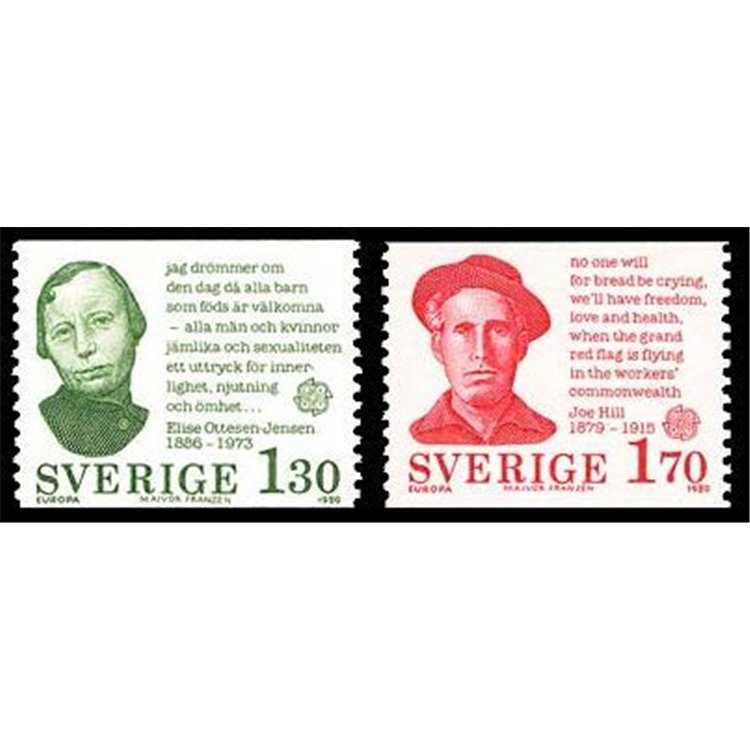 SWEDEN 1980 Europe 2v MNH**