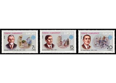 Türkiye 1980 Europe 3v MNH**