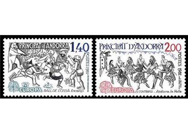 FRENCH ANDORRA 1981 Europe 2v MNH**