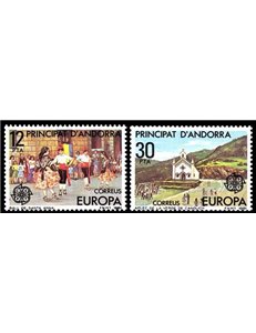 ANDORRA SPANISH 1981 Europe 2v MNH**