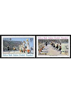 CIPRO TURCA 1981 Europa 2v MNH**