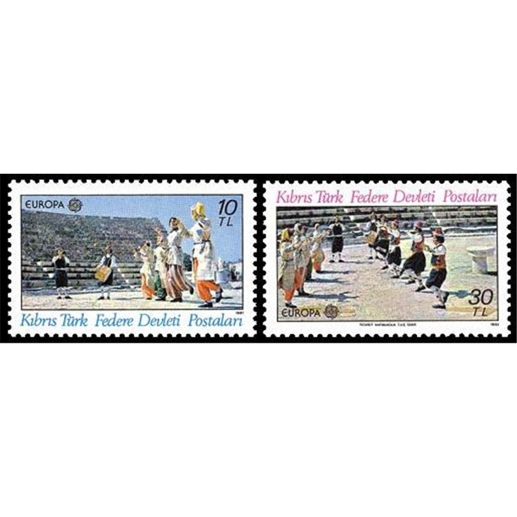 TURKISH CYPRUS 1981 Europe 2v MNH**