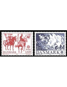 DANIMARCA 1981 Europa 2v MNH**