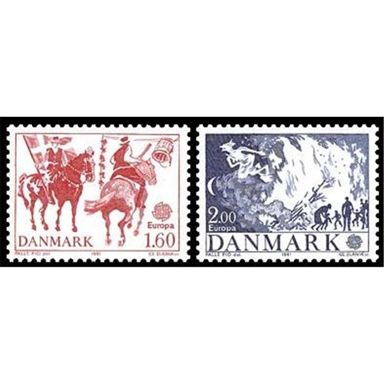 DANIMARCA 1981 Europa 2v MNH**