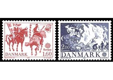 DENMARK 1981 Europe 2v MNH**