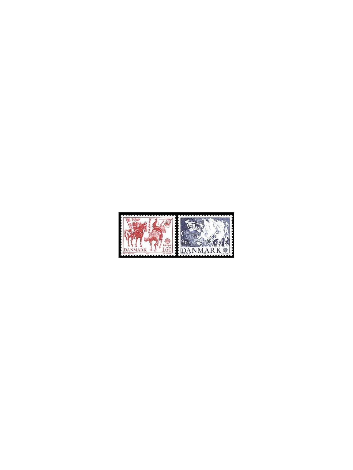 DENMARK 1981 Europe 2v MNH**