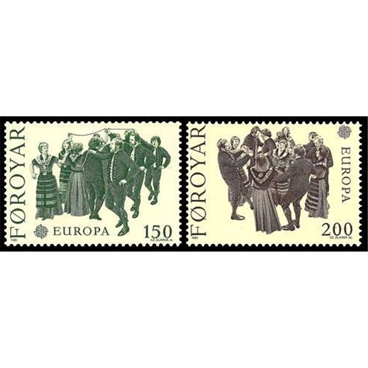 FAROE ISLANDS 1981 Europe 2v MNH**