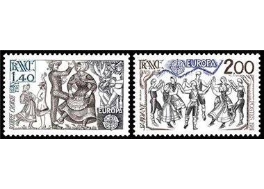 FRANCIA 1981 Europa 2v MNH**