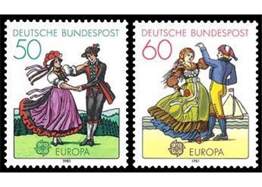 GERMANY BRD 1981 Europe 2v MNH**