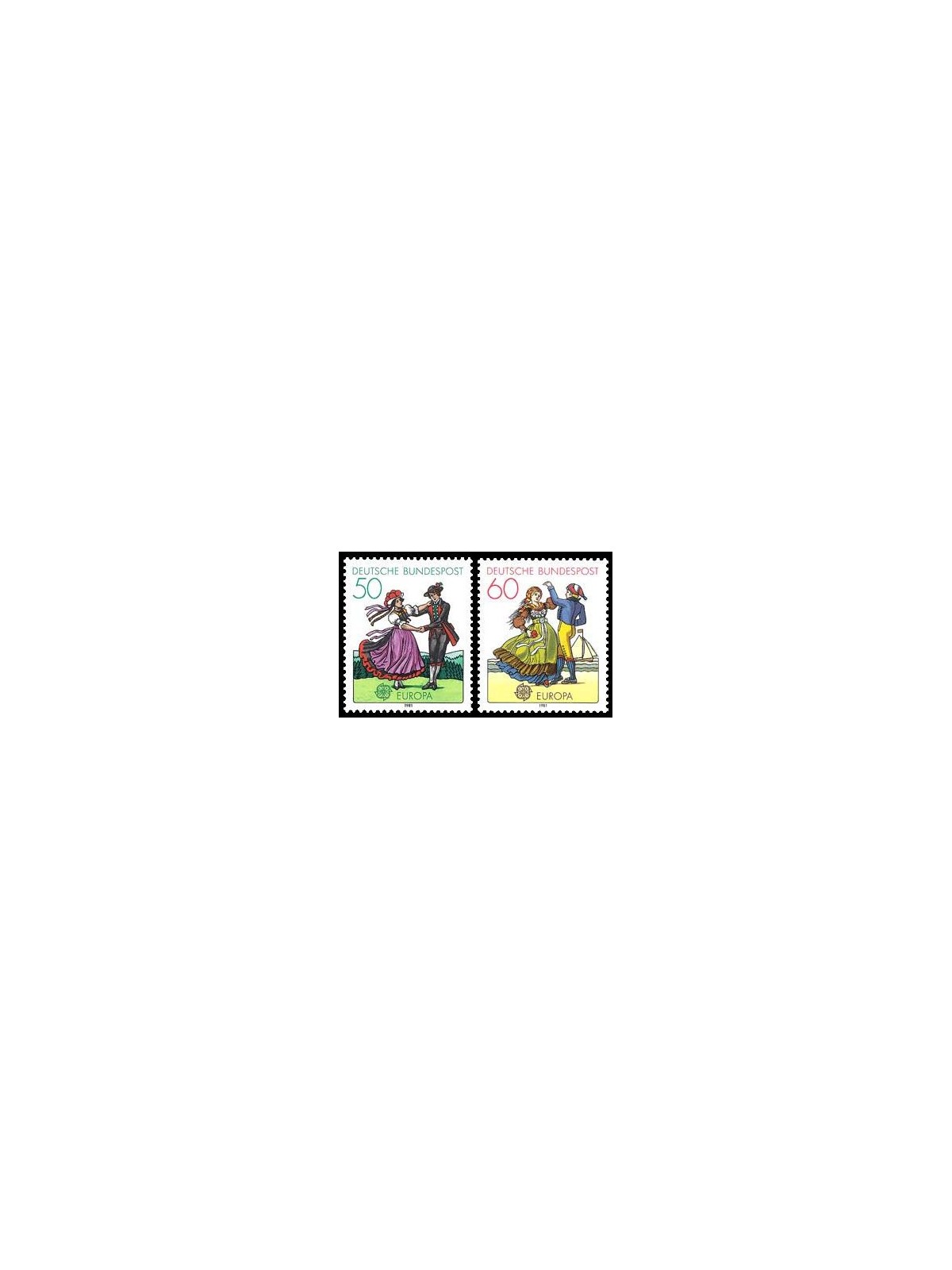 GERMANY BRD 1981 Europe 2v MNH**